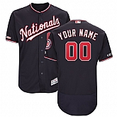 Nationals Navy Men's Customized 150th Patch Flexbase Jersey,baseball caps,new era cap wholesale,wholesale hats